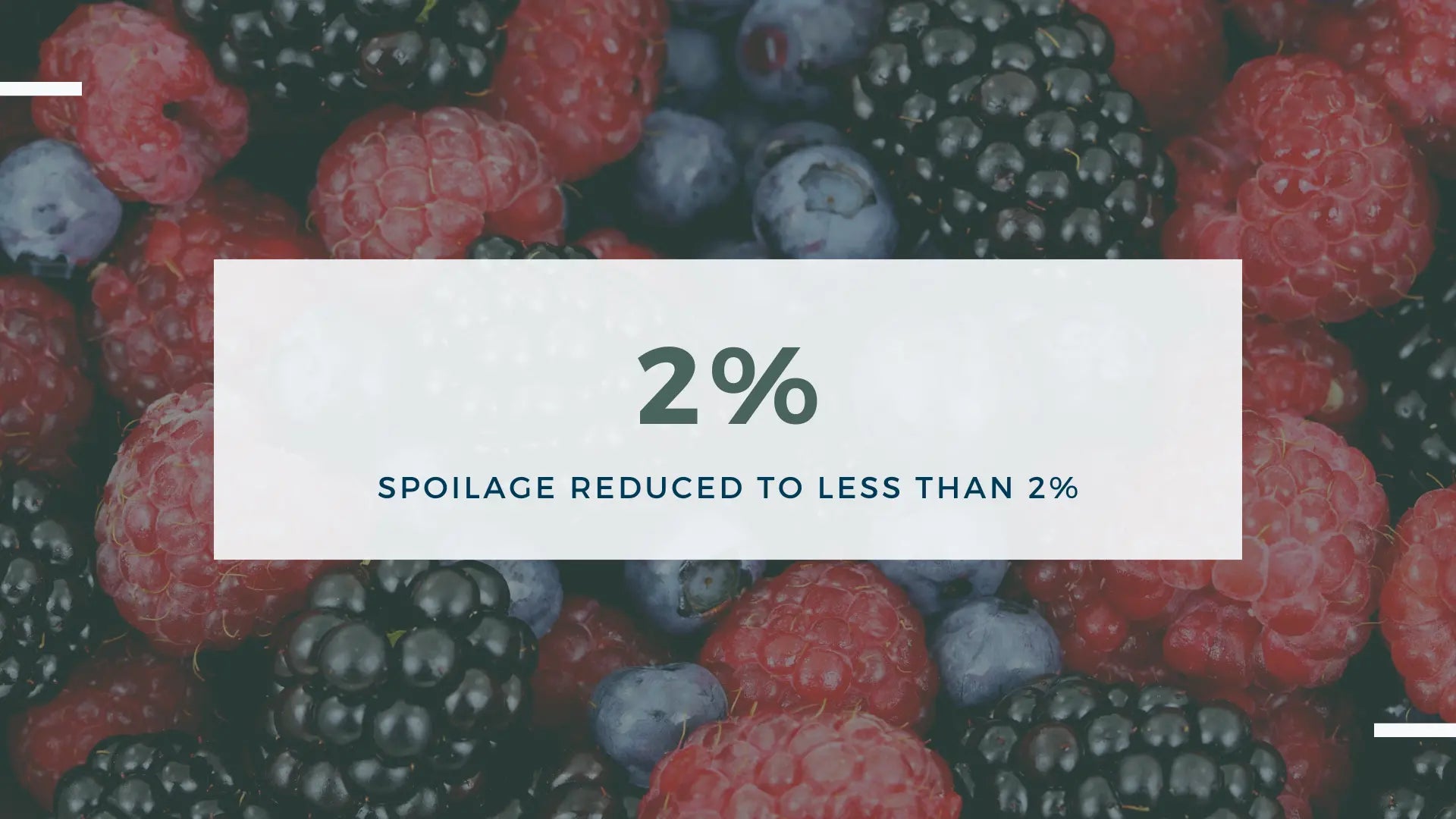 Reduce produce spoilage to less than 2% with ArableONE™